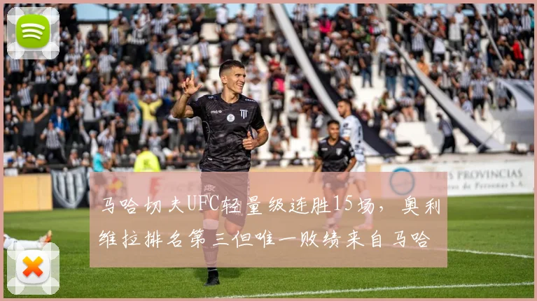 马哈切夫UFC轻量级连胜15场，奥利维拉排名第三但唯一败绩来自马哈切夫